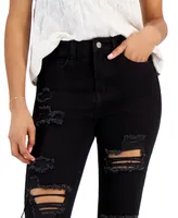 GoGo Jeans Juniors' High Rise Destructed Skinny Dream