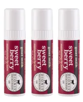 Dionis Sweet Berry Goat Milk Lip Balm Set, 3 Piece