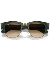 Ray-Ban Unisex Sunglasses, Mega Clubmaster - Green on Gold