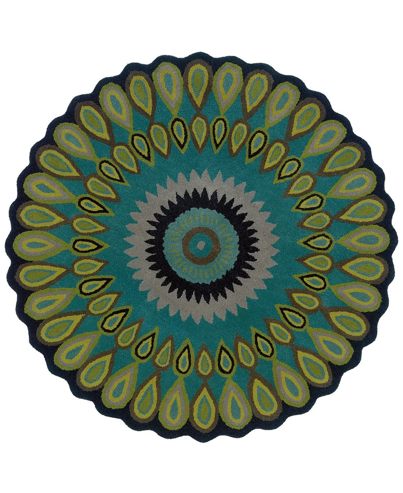 Lr Home Valentin VLNTA03540 3' x 3' Round Area Rug