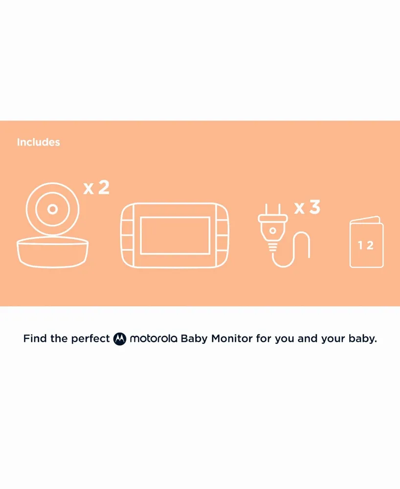 VM36XL 5" Video Baby Monitor, 2 Camera Set