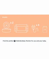 VM36XL 5" Video Baby Monitor, 2 Camera Set