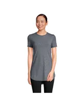 Lands' End Women's Moisture Wicking Upf Sun Curved Hem Tunic Top