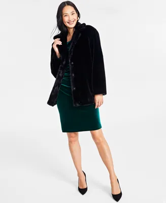 I.n.c. International Concepts Women's Faux-Fur Family Matching Coat, Created for Macy's