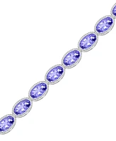 Tanzanite Tennis Bracelet (6 ct. t.w.) in Sterling Silver