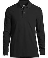 Lands' End Men's Comfort First Long Sleeve Mesh Polo