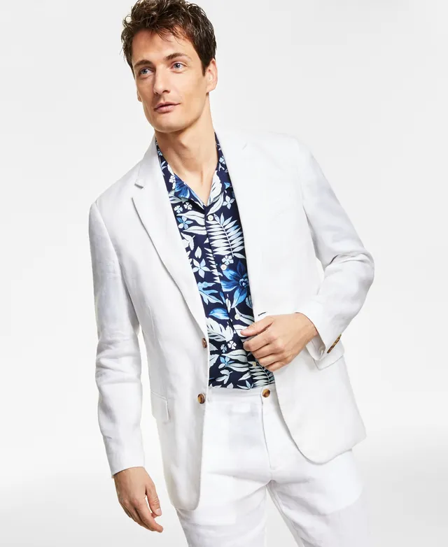 Club Room Men's 100% Linen Blazer, Created for Macy's - Macy's