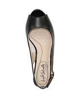 LifeStride Women's Teller Slingback Peep Toe Pumps