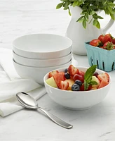 Fitz and Floyd Everyday Whiteware Cereal Bowl 4 Piece Set