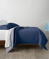 Ella Jayne Reversible Brushed Microfiber Plush Down-Alternative 3-Pc. Comforter Set