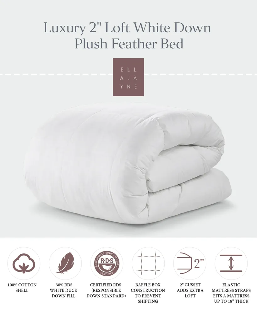 Luxury 2" Loft Down Plush Feather Bed