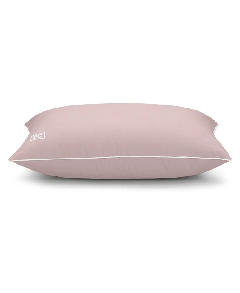 Pillow Gal Down Alternative Pillow and Removable Pillow Protector, Standard/Queen Pink