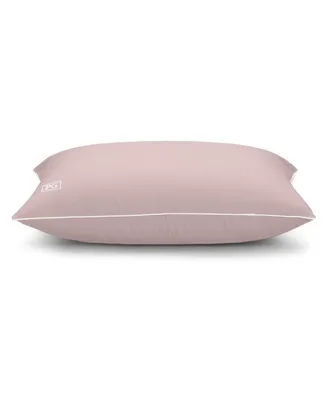 Pillow Gal Down Alternative Pillow and Removable Pillow Protector, Standard/Queen Pink