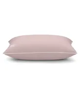 Pillow Gal Down Alternative Pillow and Removable Pillow Protector, Standard/Queen Pink