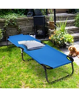 Costway Folding Camping Bed Outdoor Portable Military Cot Sleeping Hiking Travel