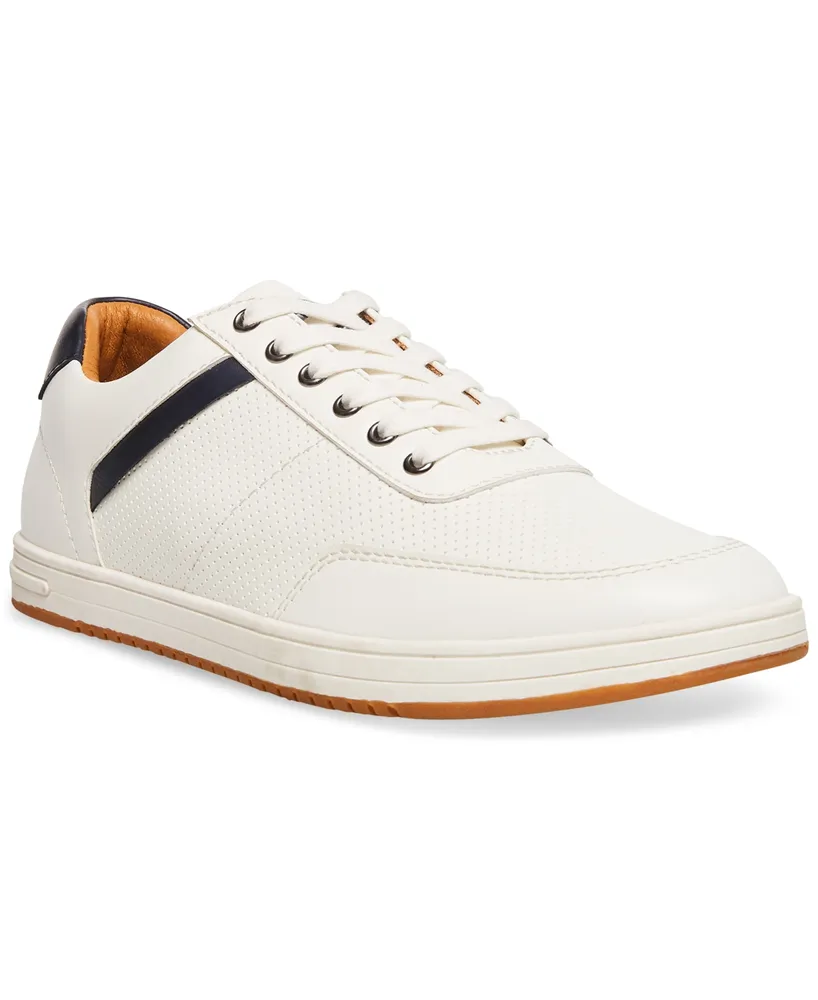 Madden Men Men's M-Bassil Perforated Faux-Leather Sneakers