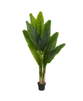 Nearly Natural 6' Triple Stalk Banana Artificial Tree