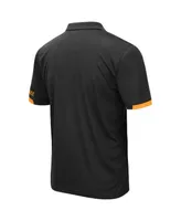 Men's Colosseum Black Tennessee Volunteers Big and Tall Santry Polo Shirt