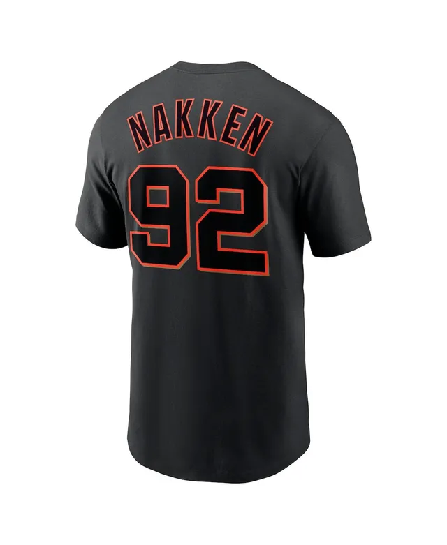 Women's Nike Alyssa Nakken Black San Francisco Giants Name & Number T-Shirt Size: Small