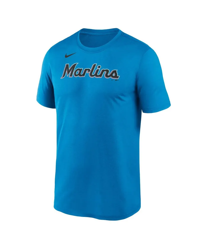 Men's Nike Light Blue Miami Marlins New Legend Wordmark T-shirt