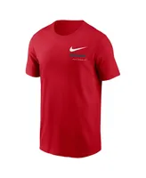 Men's Nike Red Washington Nationals Over the Shoulder T-shirt