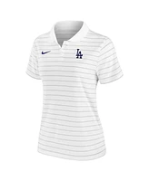 Women's Nike White Los Angeles Dodgers Authentic Collection Victory Performance Polo Shirt