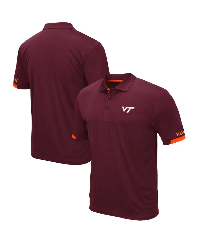 Men's Colosseum Maroon Virginia Tech Hokies Big and Tall Santry Polo Shirt