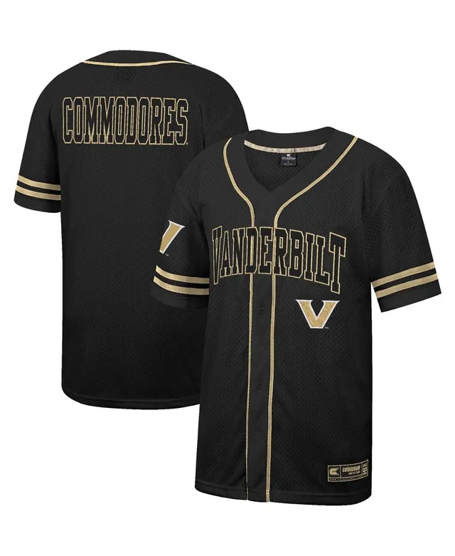 Men's Nike Charcoal Vanderbilt Commodores Replica Full-Button Baseball  Jersey