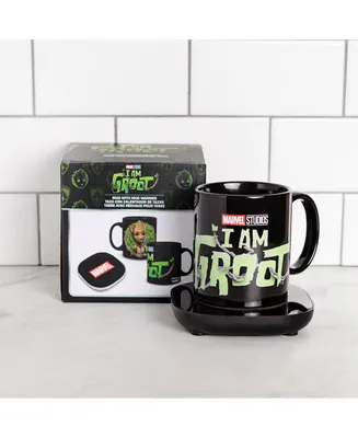 Uncanny Brands Marvel "I Am Groot" Mug Warmer with Mug – Keeps Your Favorite Beverage Warm - Auto Shut On/Off