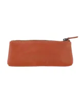 Trafalgar Men's Sergio Leather Multimedia Elongated Zip Pouch