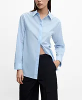 Mango Women's Essential Cotton-Blend Shirt