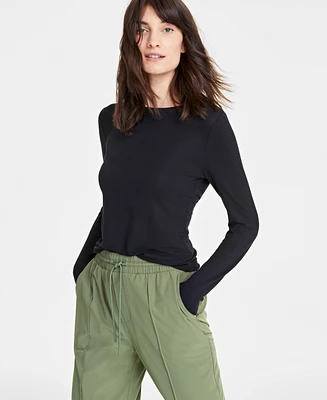 On 34th Women's Modal Crewneck Top, Created for Macy's