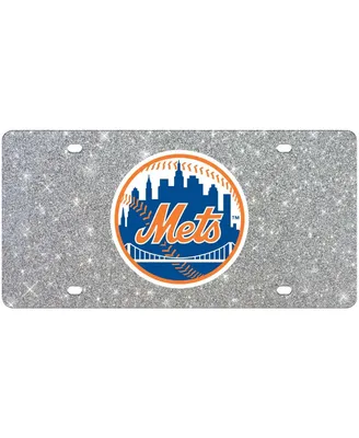 Wincraft New York Mets Acrylic Glitter License Plate