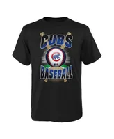 Big Boys and Girls Black Chicago Cubs Special Event T-shirt