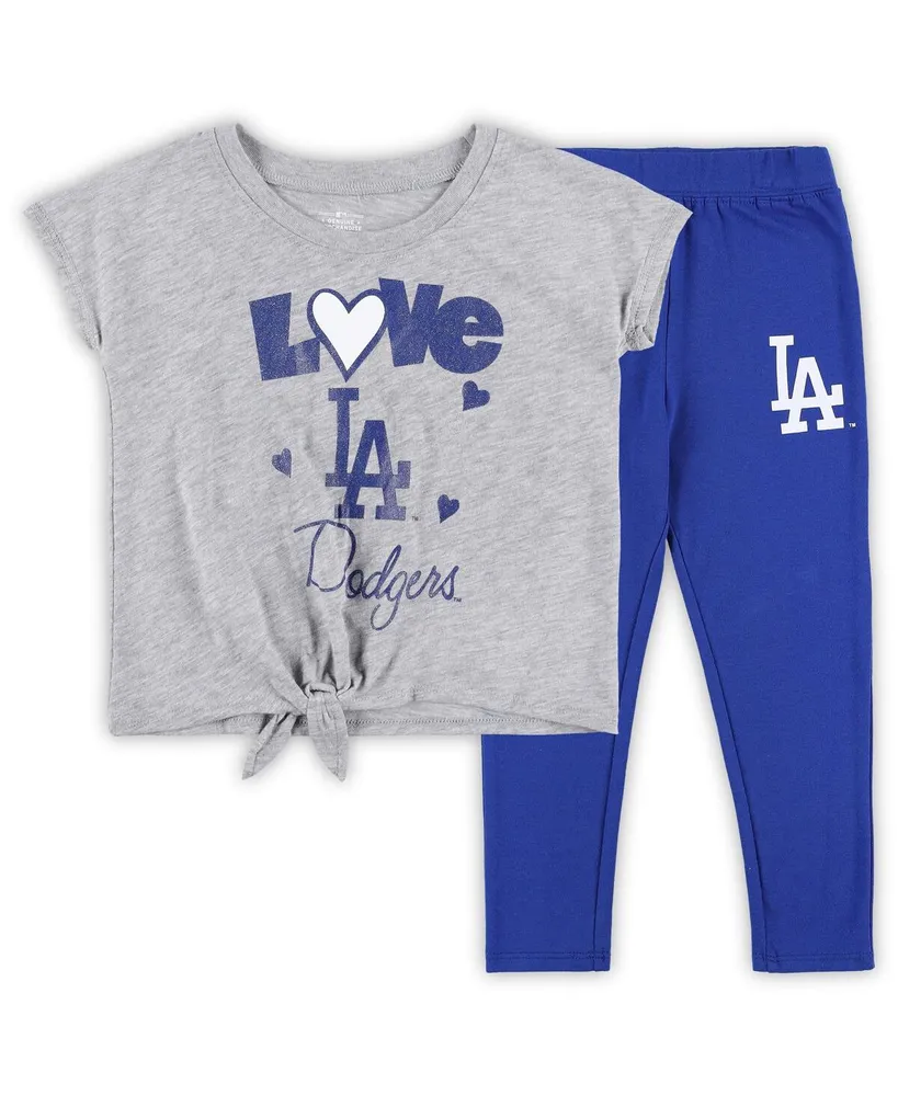 Outerstuff Girls Youth Pink Los Angeles Dodgers Lovely T-Shirt