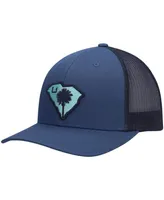 Men's Huk Navy Palmetto State Trucker Snapback Hat