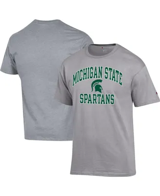 Men's Champion Heather Gray Michigan State Spartans High Motor T-shirt