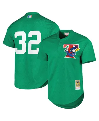 Men's Mitchell & Ness Green Toronto Blue Jays Cooperstown Collection Mesh Batting Practice Jersey