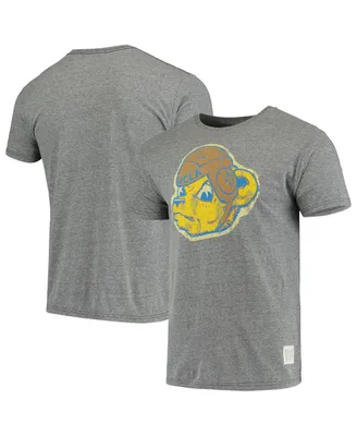 Men's Original Retro Brand Heathered Gray Ucla Bruins Vintage-Inspired Logo Tri-Blend T-shirt