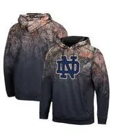 Men's Colosseum Black Notre Dame Fighting Irish Mossy Oak Pullover Hoodie