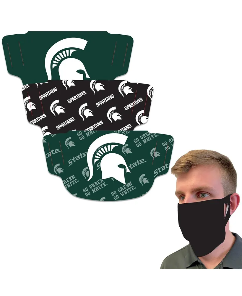 Men's and Women's Wincraft Michigan State Spartans Face Covering 3-Pack - Made In Usa