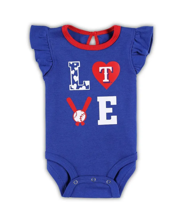 Outerstuff Infant Boys and Girls Royal and White and Pink Los Angeles  Dodgers Baseball Baby 3-Pack Bodysuit Set - Macy's