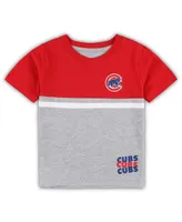 Toddler Boys and Girls Royal, Red Chicago Cubs Batters Box T-shirt and Pants Set