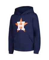 Big Boys and Girls Navy Houston Astros Team Primary Logo Pullover Hoodie