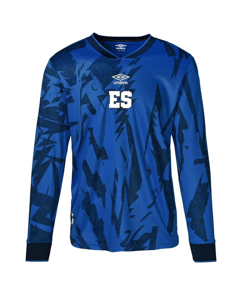 Men's Umbro Blue El Salvador National Team 2023 Home Replica Long Sleeve Jersey