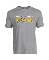 Men's Team Penske Heather Gray Joey Logano Hot Lap T-shirt