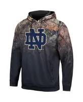 Men's Colosseum Black Notre Dame Fighting Irish Mossy Oak Pullover Hoodie