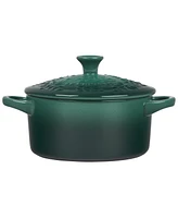 Le Creuset Stoneware 24 oz Round Cocotte with Embossed Olive Branch