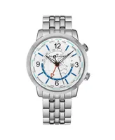 Alexander Men's Journeyman 2 Silver-Tone Stainless Steel , Silver-Tone Dial , 40mm Round Watch