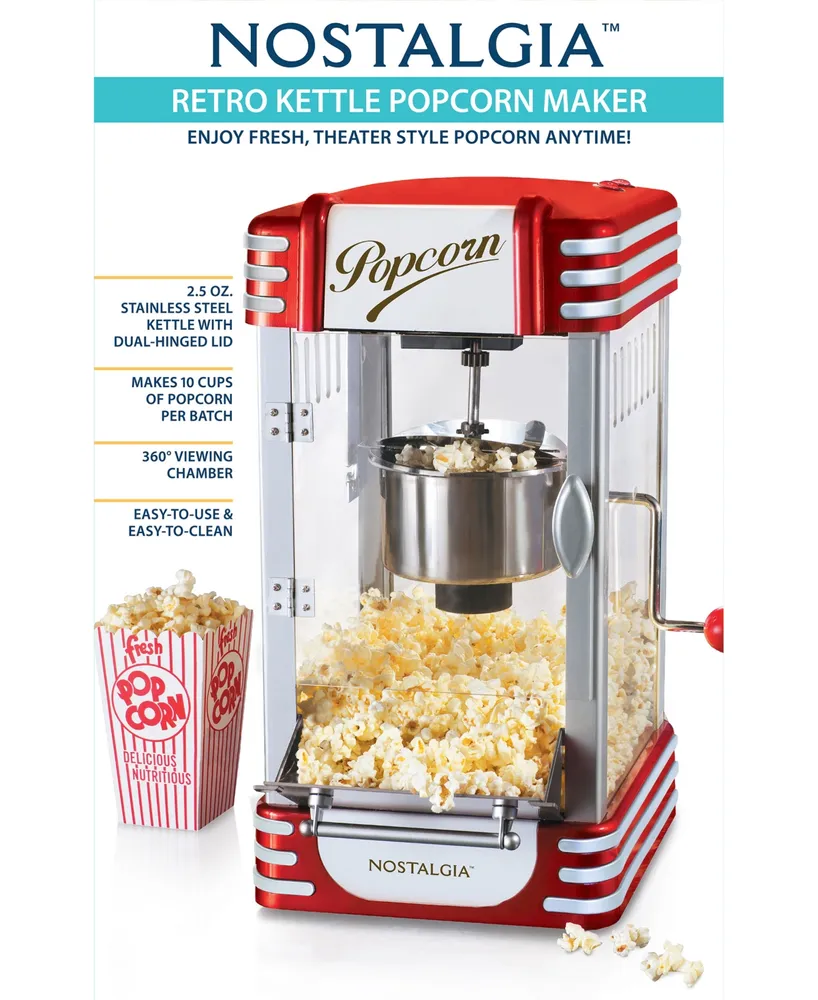 Nostalgia 2.5 Ounce Retro Kettle Popcorn Maker